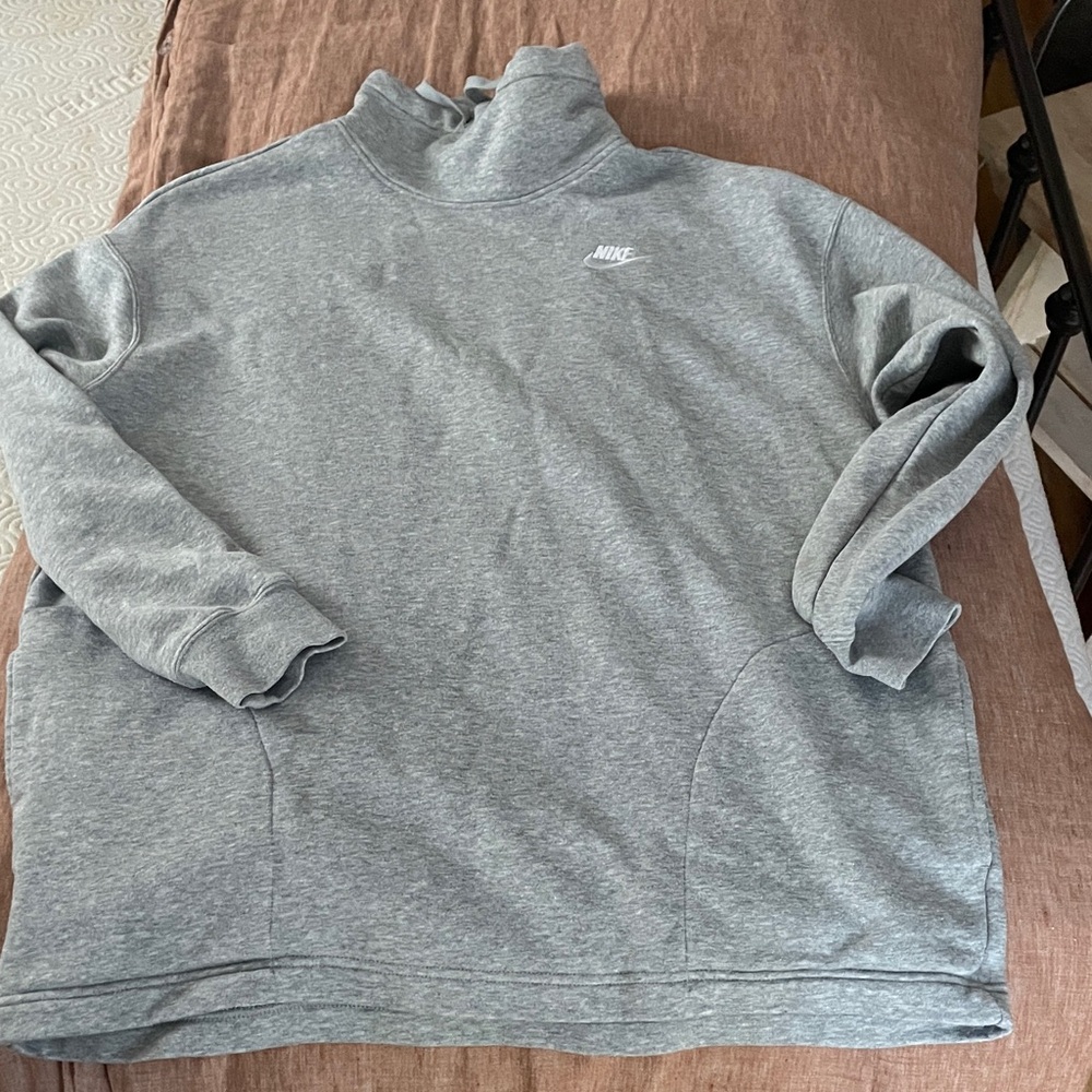 Nike womens Turtleneck Gray Sweater